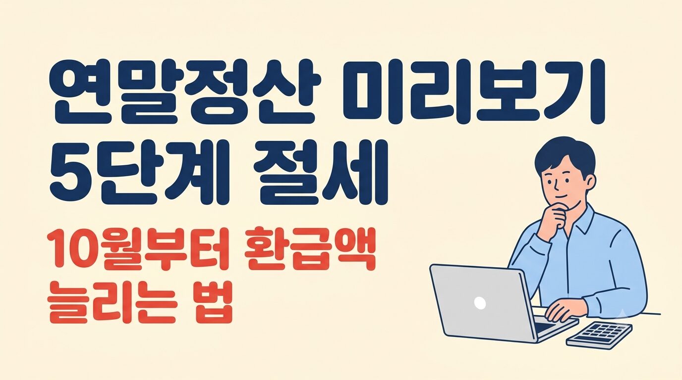 연말정산 미리보기 활용법 5단계 안내