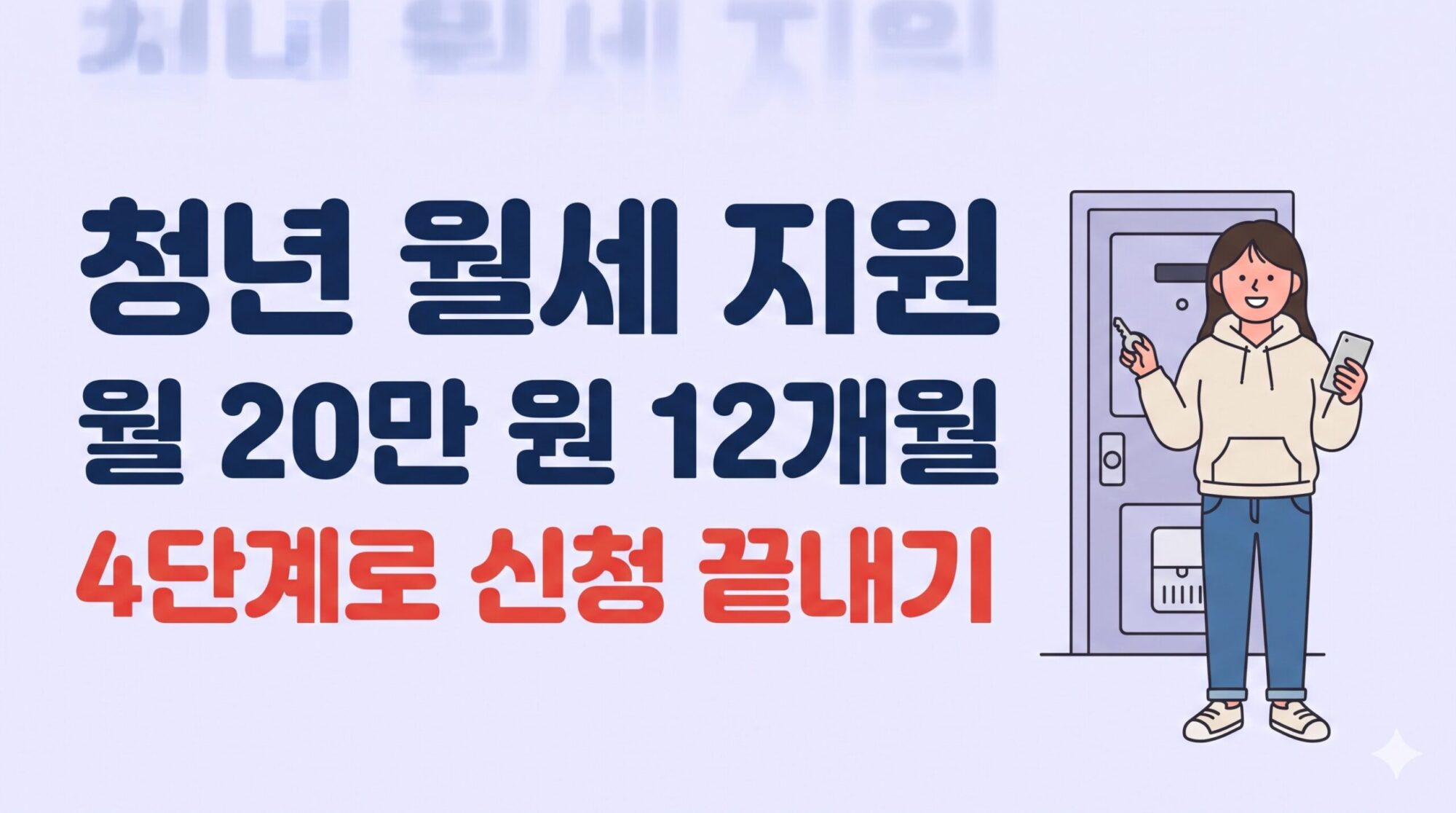 청년 월세 지원 신청방법 4단계 안내